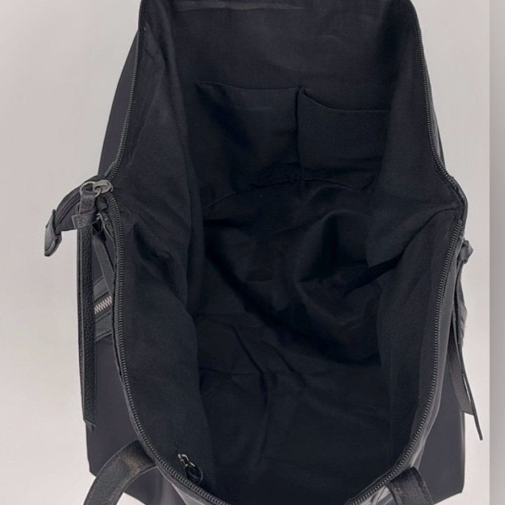 Botkier New York Black Nylon Large Tote Bag Work Laptop Shoulder Bag Zip Pocket - Picture 7 of 10